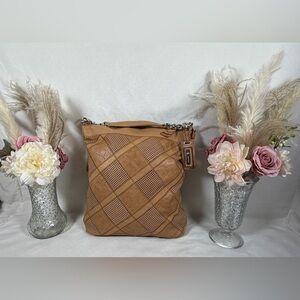 B. Makowsky Leather Shoulder Bag